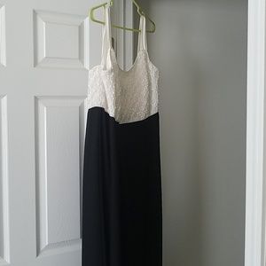 Floor length sleeveless gown